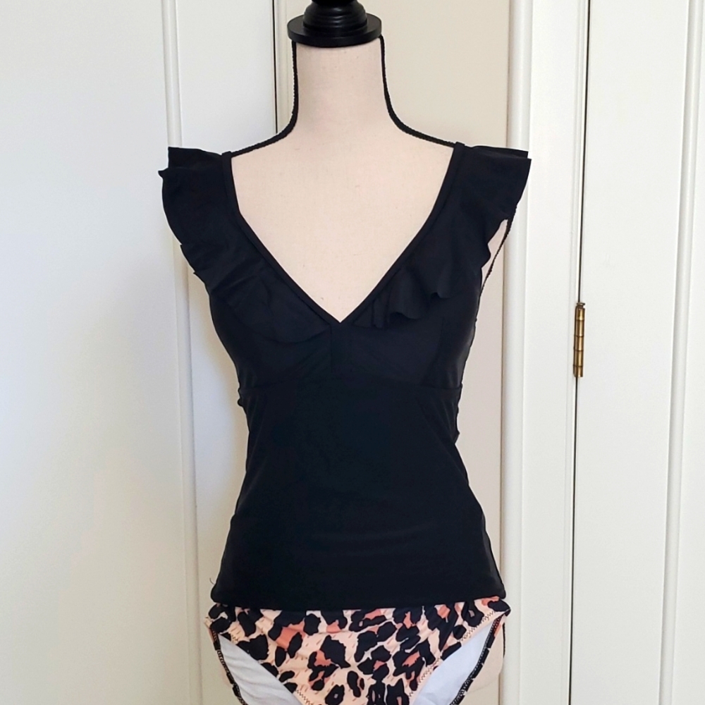 High waist tankini.